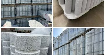 长治 芝麻白花岗岩挡车柱、隔离柱多少钱