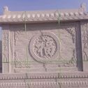 长治 芝麻白花岗岩屏风，照壁，影壁