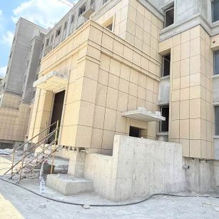 长治 黄金麻干挂，工地实拍