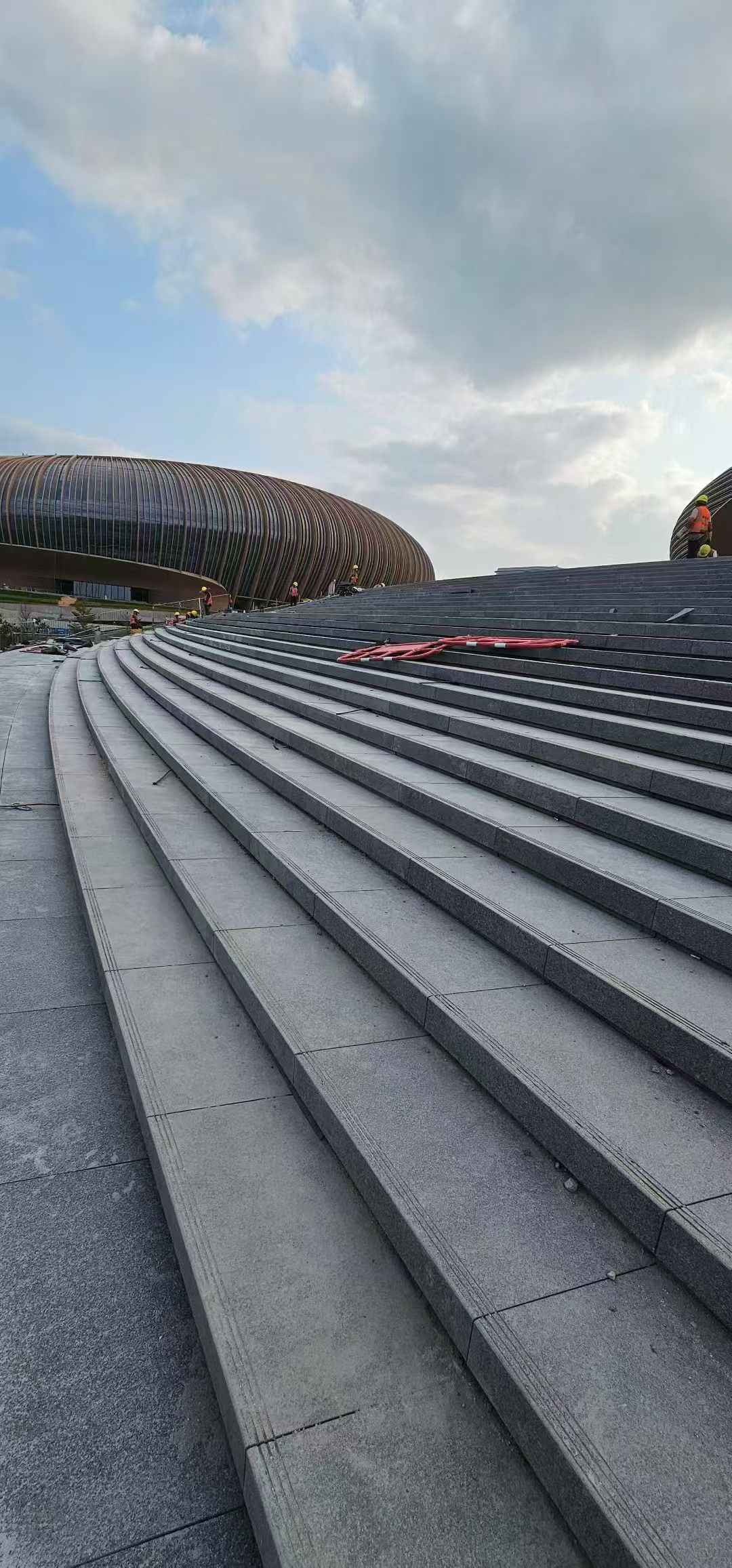 长治 弧形整石台阶铺装效果图