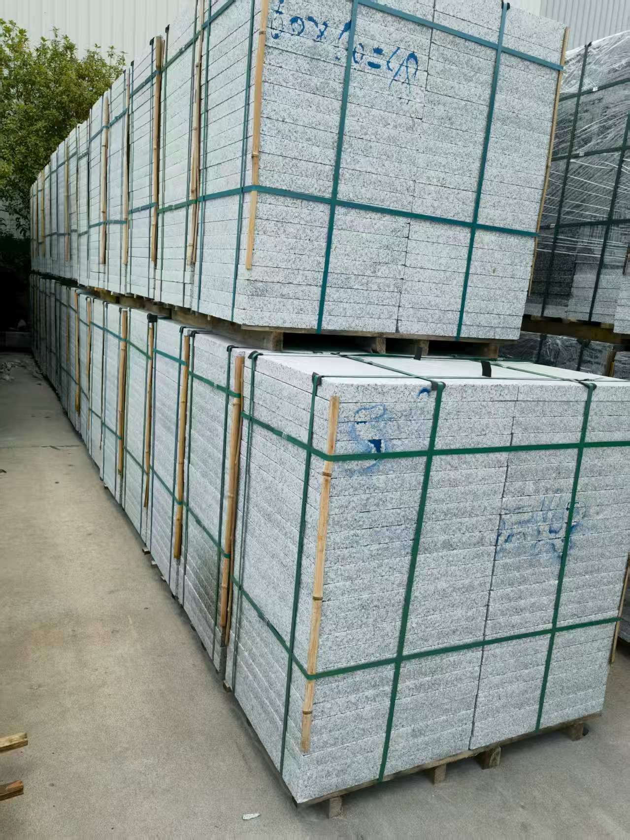 长治 大花芙蓉白火烧成品，市政园林广场地铺石