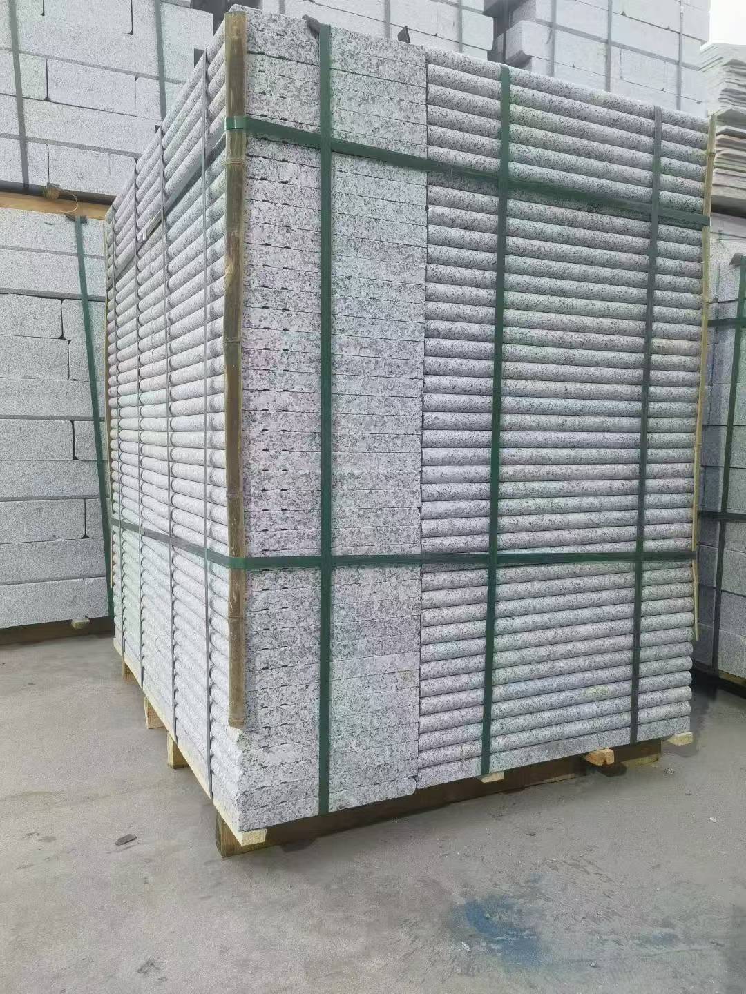 长治 芙蓉白3公分厚磨圆边、拉槽，楼梯踏步